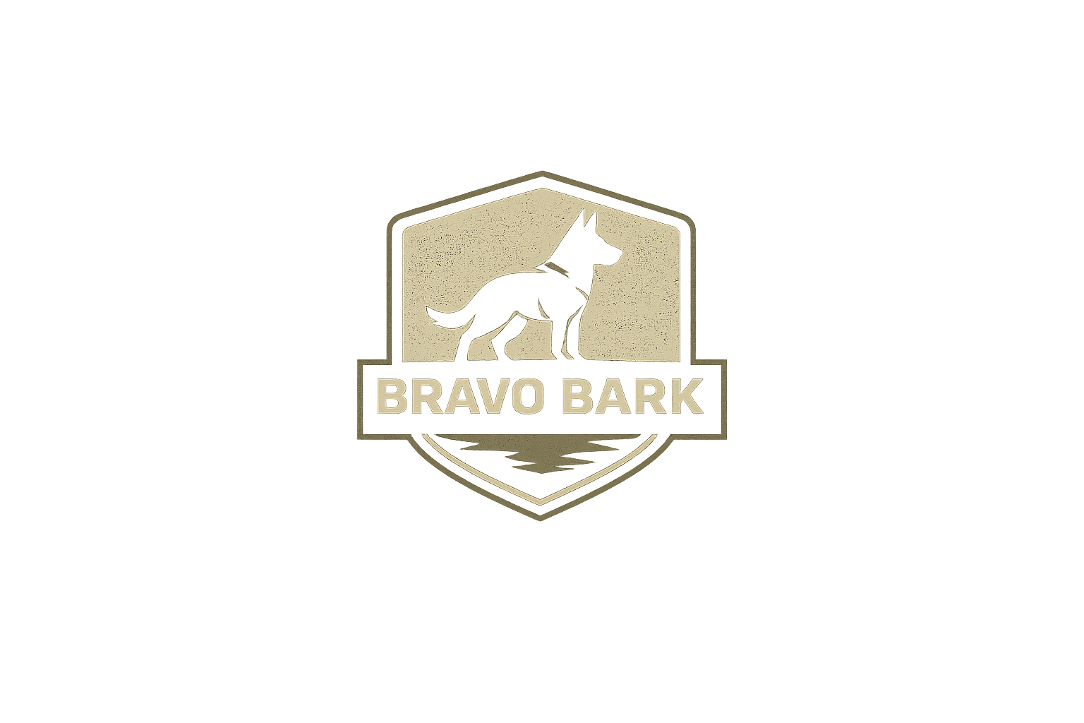 Bravo Bark Badge Logo
